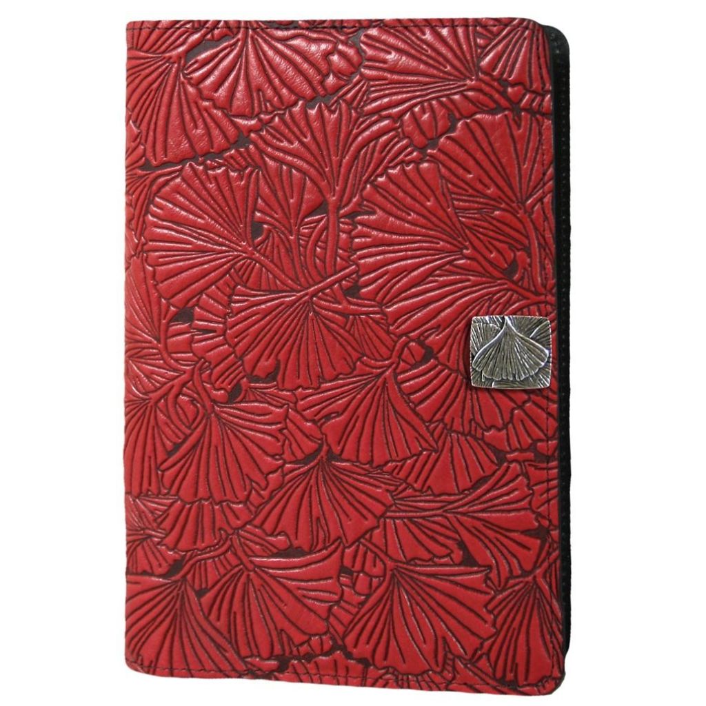 HAPPY EXTRA, Leather iPad Mini 6 Cover, Ginkgo in Red