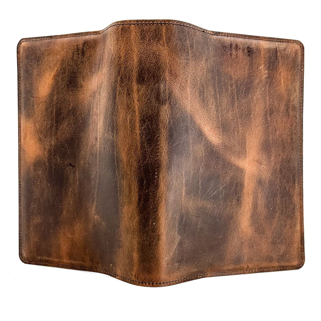 Leather Refillable Journal, Limited Edition Rustic, Hard Times in Copper