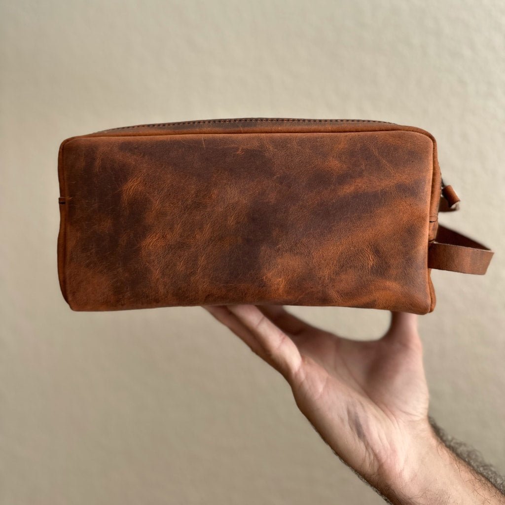 Dopp Kit, Toiletry Bag, Hard Times in Copper