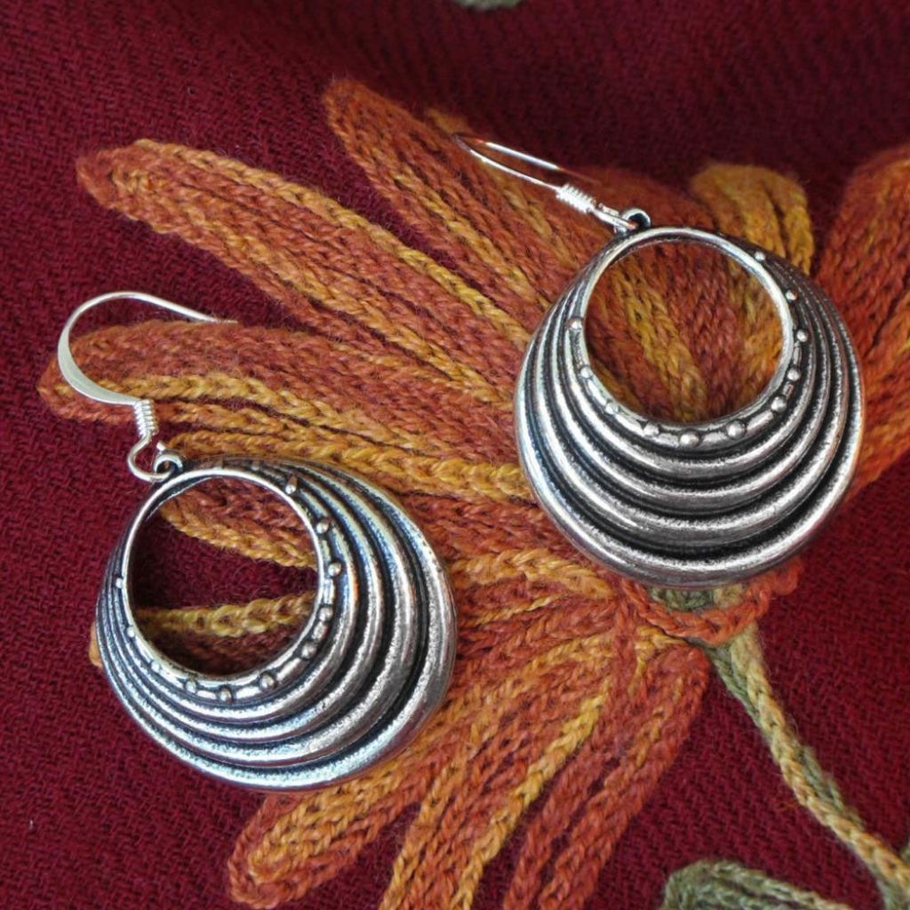 Oberon Design Britannia Metal Jewelry, Earrings, Hill Tribe