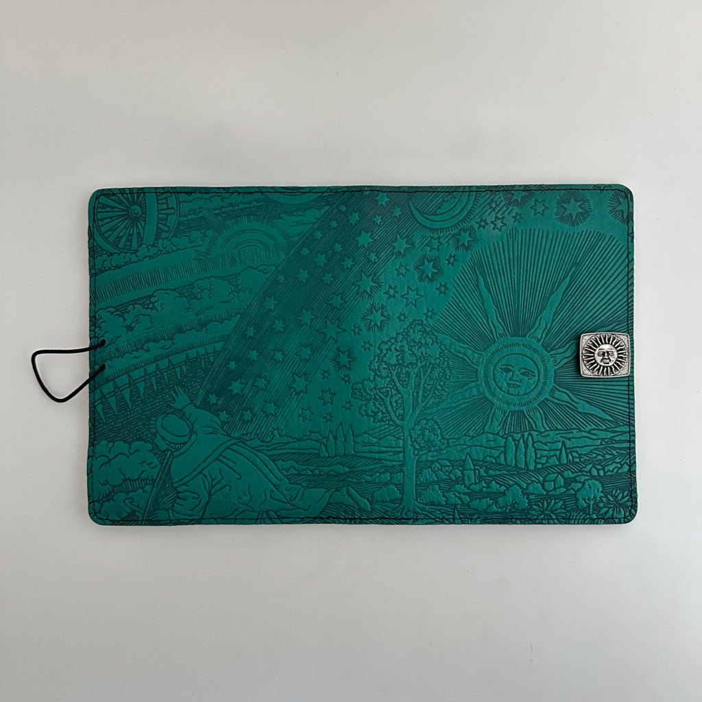 HAPPY EXTRA, Leather Cover for Kindle e-Readers, Roof of Heaven in Teal