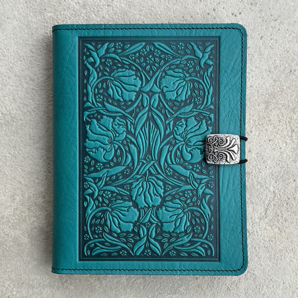 Leather Cover for Kindle e-Readers, William Morris Tulips - Oberon