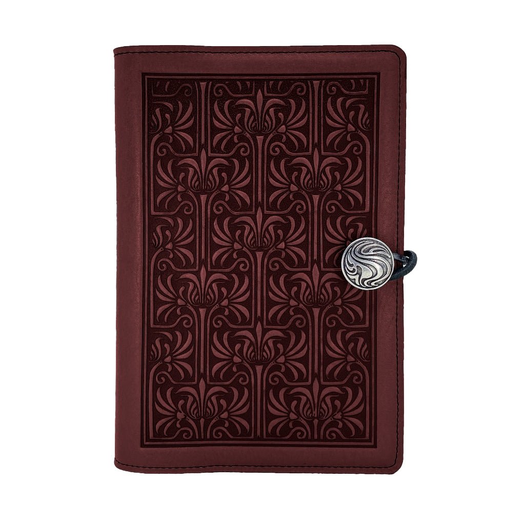 Oberon Design Art Nouveau Lattice Large Journal in Teal
