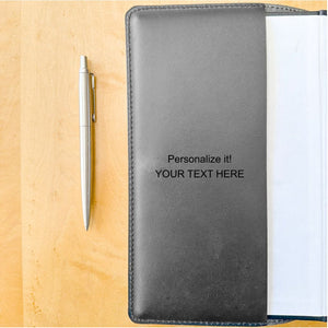 Oberon Design Extra Large Leather Refillable Journal, Hokusai Wave