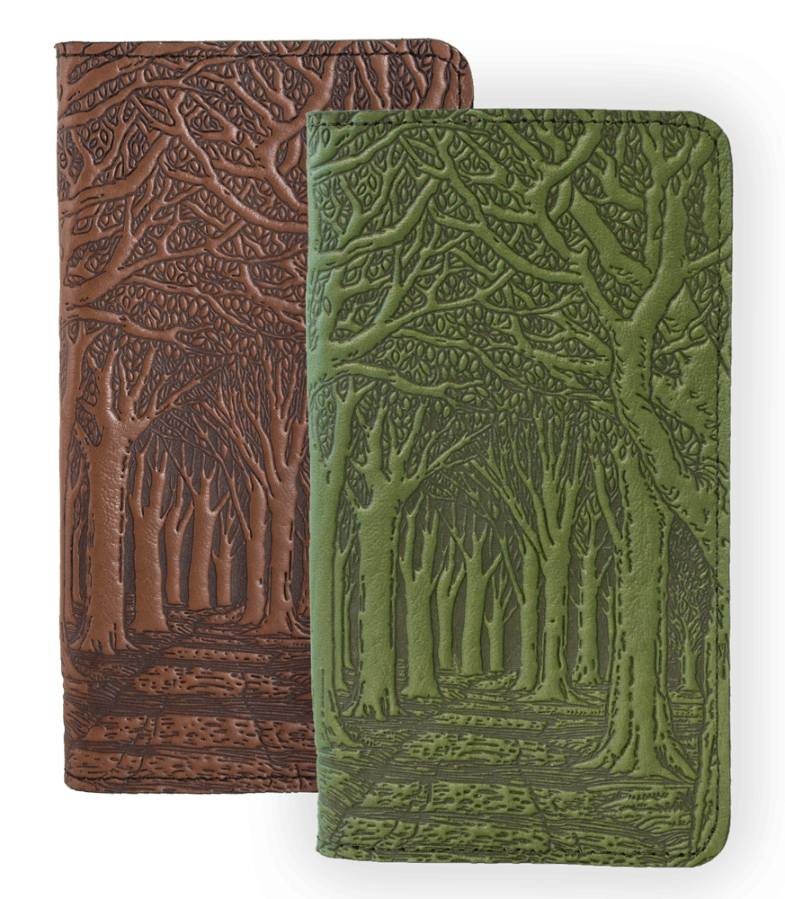 Small Smartphone Wallet, Avenue of Trees, 2 Colors