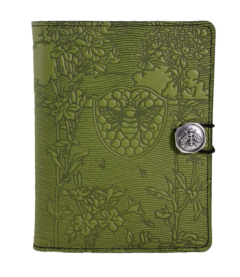 Leather Cover for Kindle e-Readers, Bee Garden - Fern