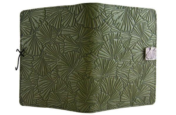 Oberon Design Leather Cover for Kindle Oasis, Ginkgo in Fern