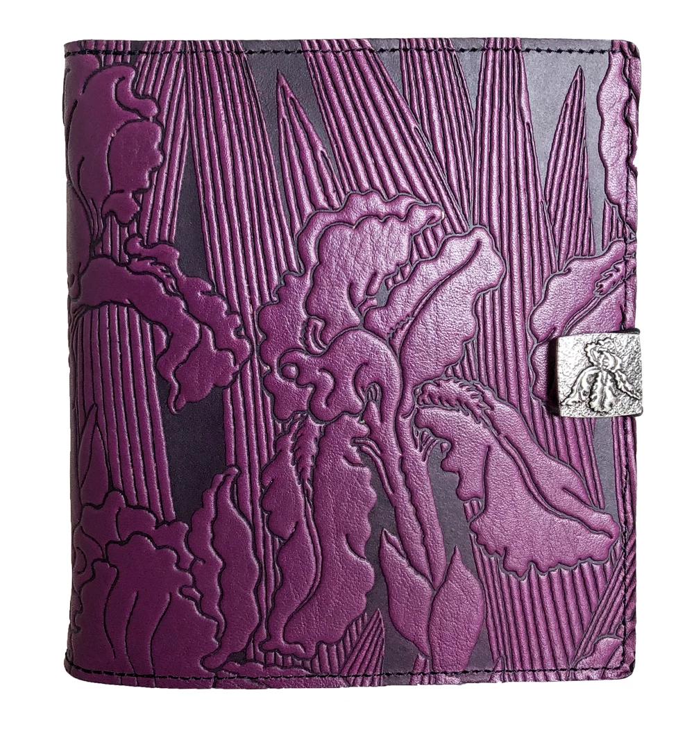 Oberon Design Leather Cover for Kindle Oasis, Iris In Orchid