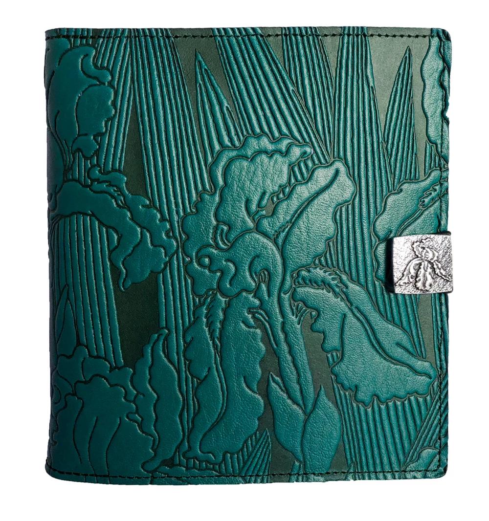 Oberon Design Leather Cover for Kindle Oasis, Iris In Teal