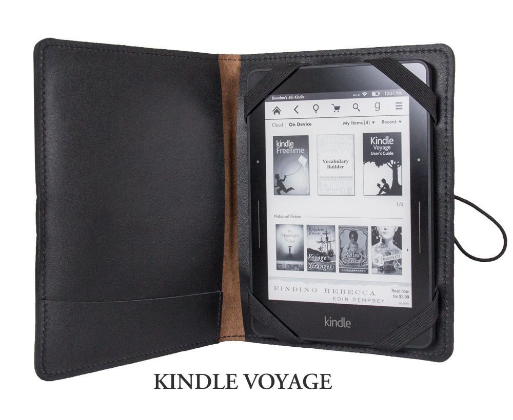 HAPPY EXTRA, Leather Cover for Kindle e-Readers, Cypress Cove, 2 Colors - Oberon Design