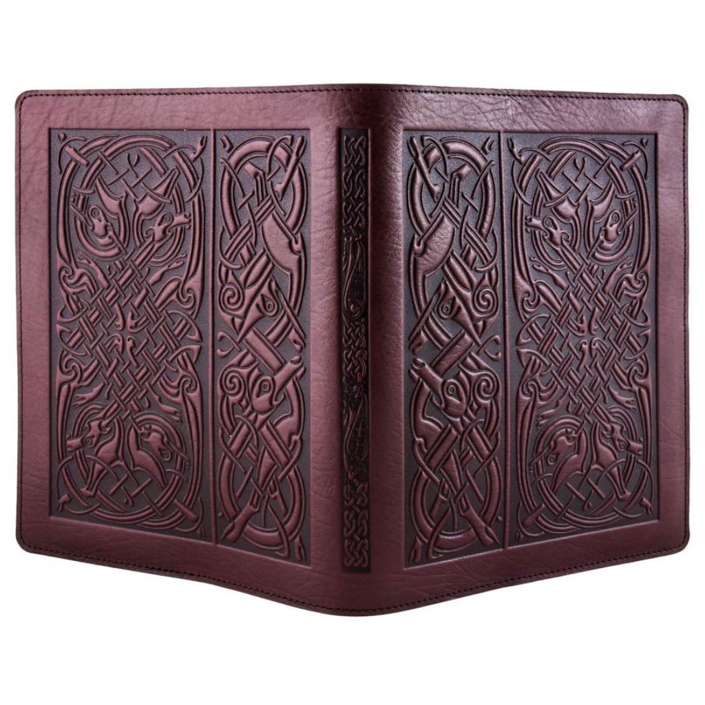 Celtic Hounds Composition Notebook Cover, Wine