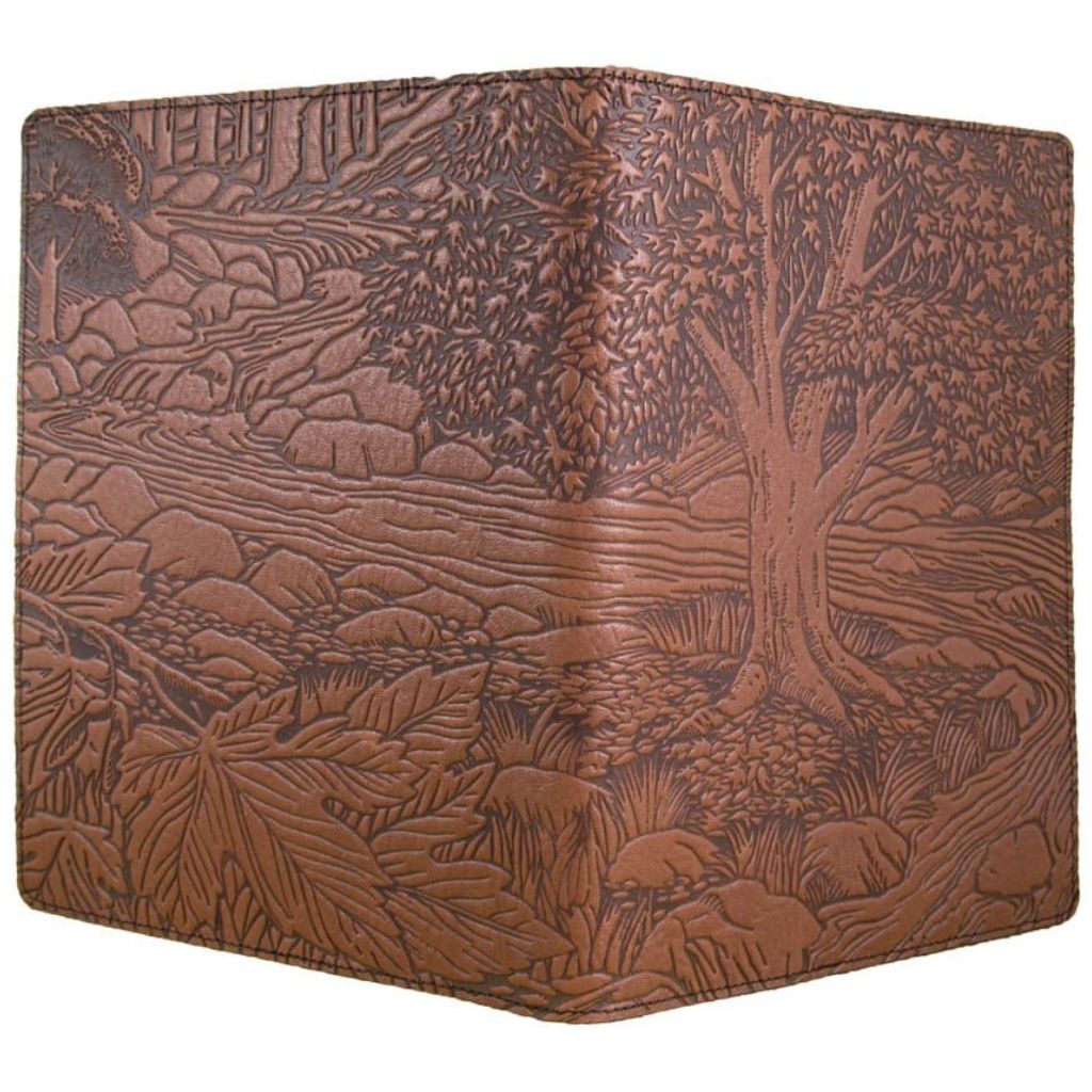 Oberon Design Leather Composition Notebook Cover, Creekbed Maple