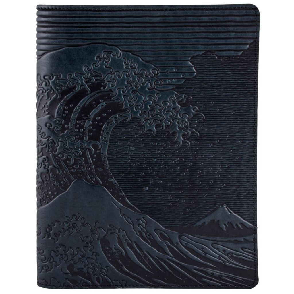 Hokusai Wave Composition Notebook Cover, Navy