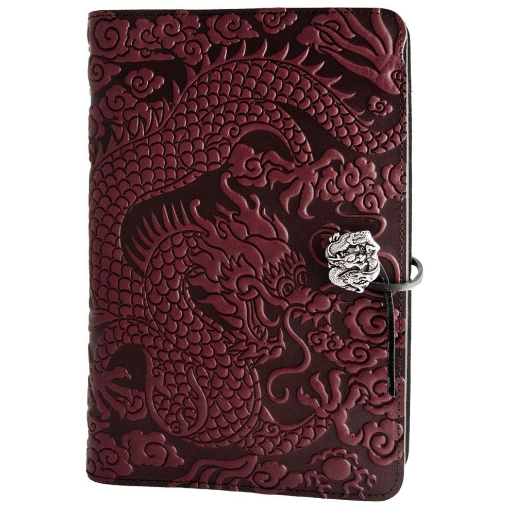 Leather Refillable Journal Notebook, Cloud Dragon