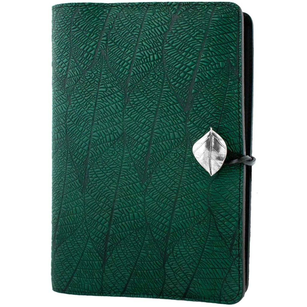 Leather Refillable Journal Notebook, Fallen Leaves