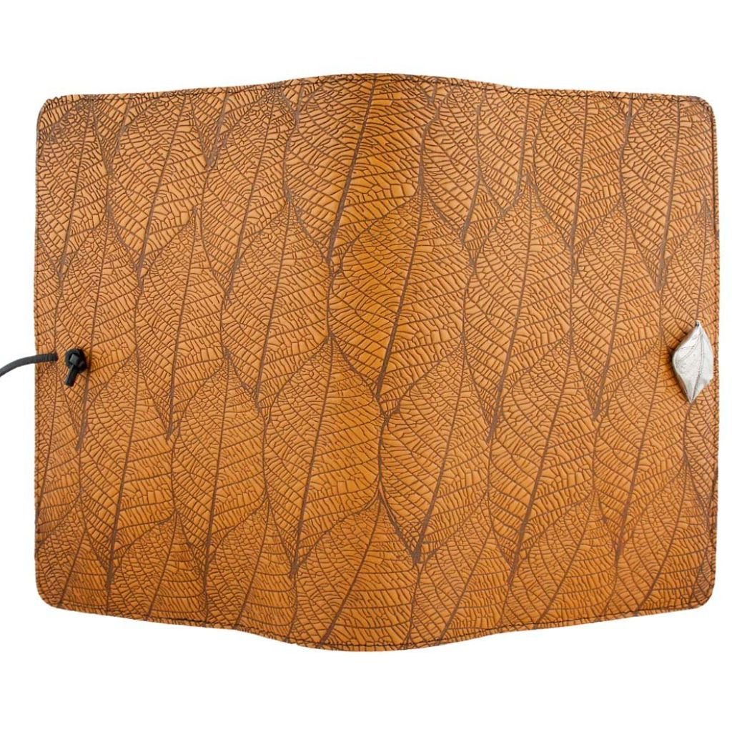 Leather Refillable Journal Notebook, Fallen Leaves