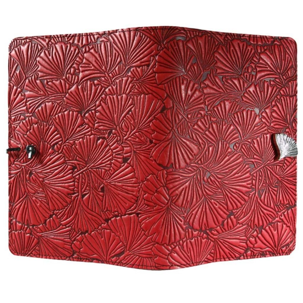 Leather Refillable Journal Notebook, Ginkgo
