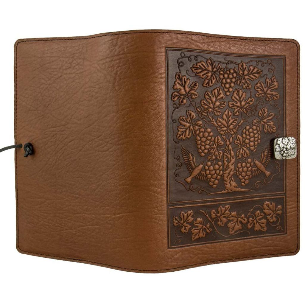 Leather Refillable Journal Notebook, Grapevine