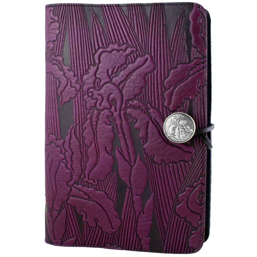 Leather Refillable Journal Notebook, Iris