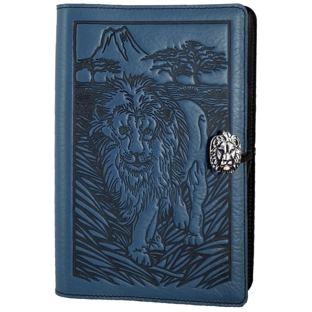 Leather Refillable Journal Notebook, Lion