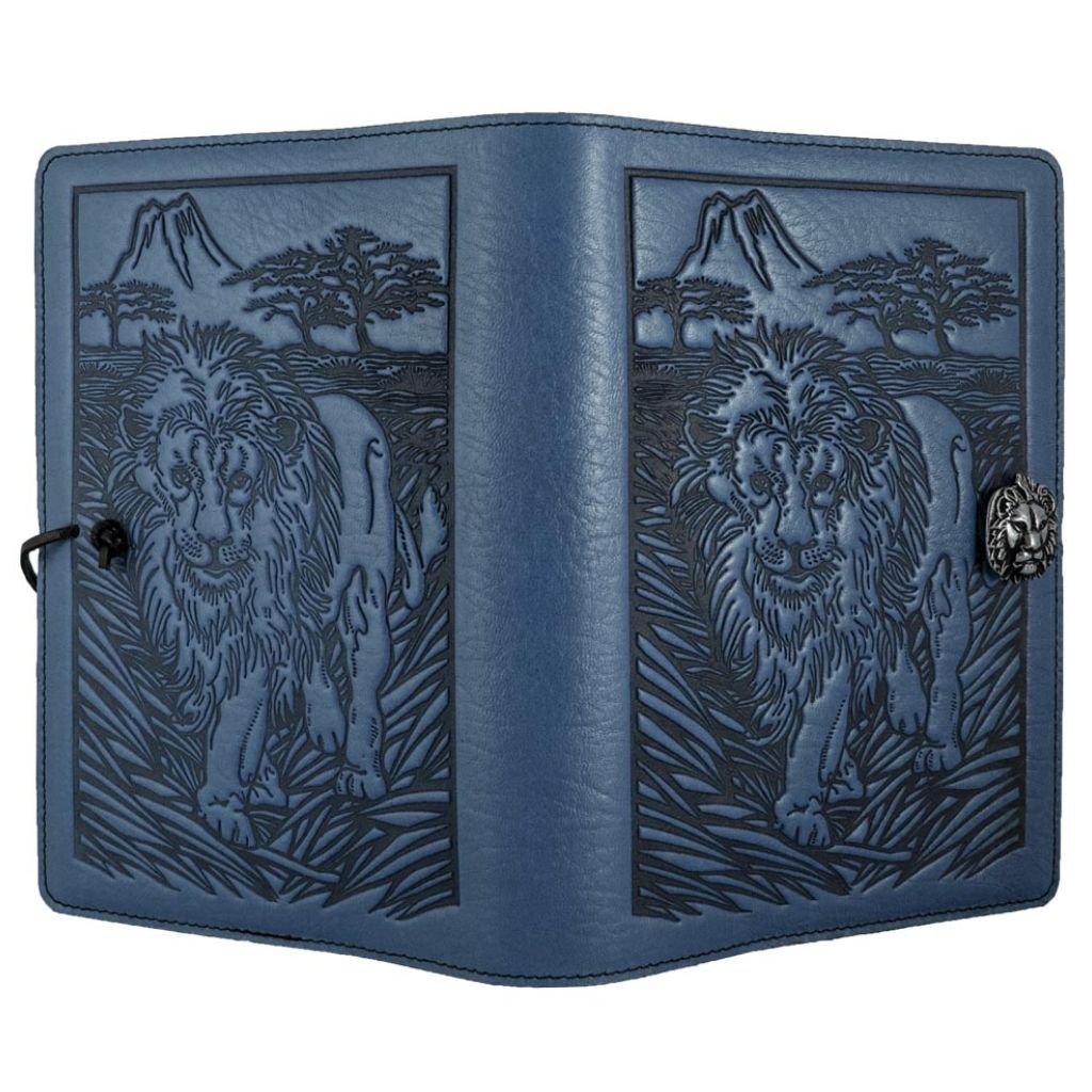 Leather Refillable Journal Notebook, Lion