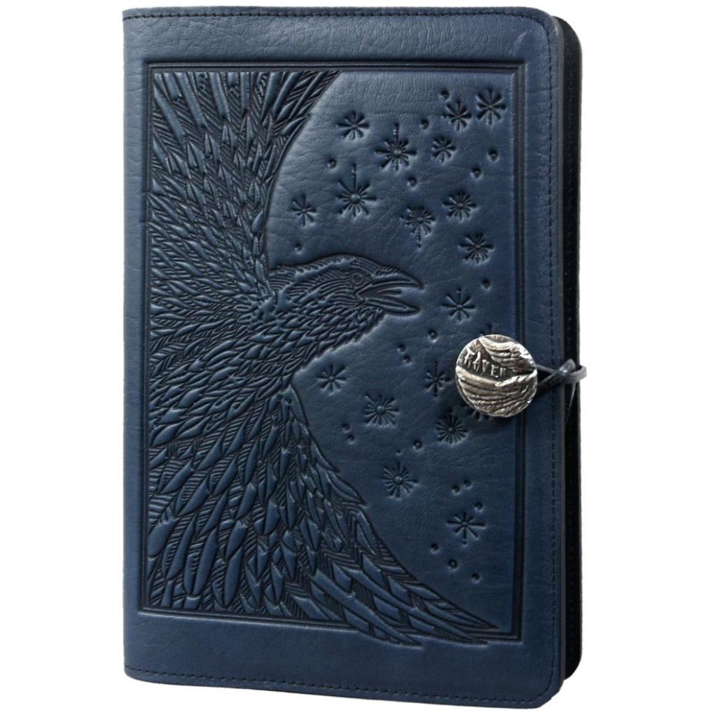 Leather Refillable Journal Notebook, Raven