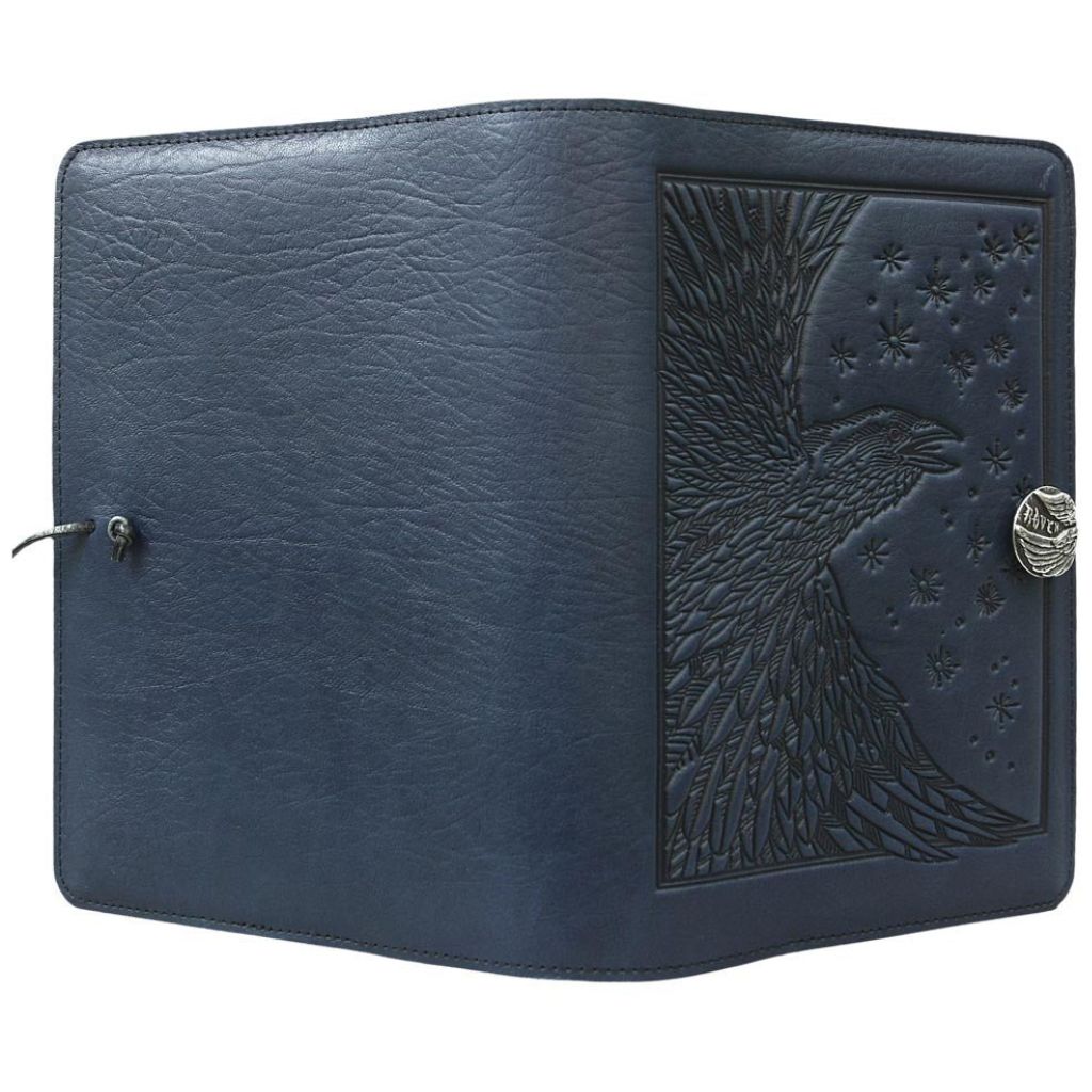 Leather Refillable Journal Notebook, Raven