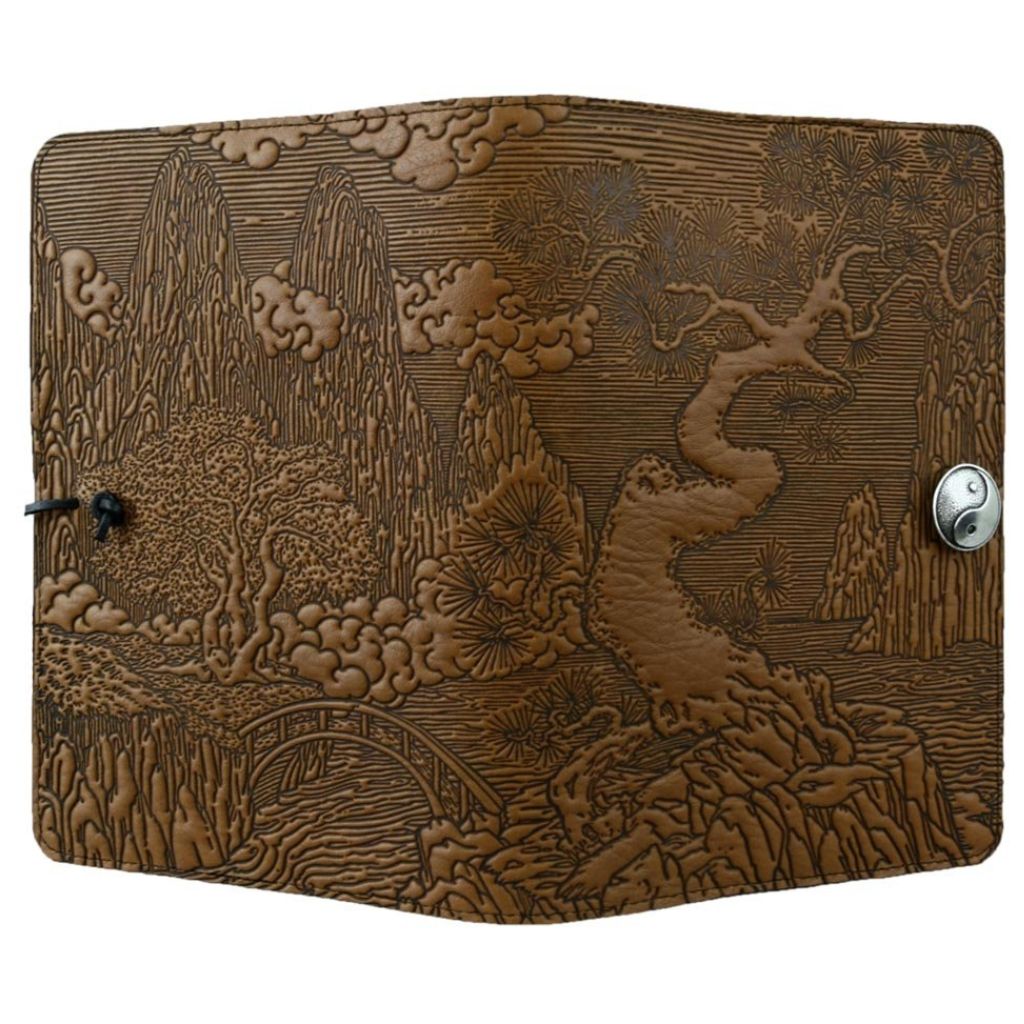 Leather Refillable Journal, River Garden