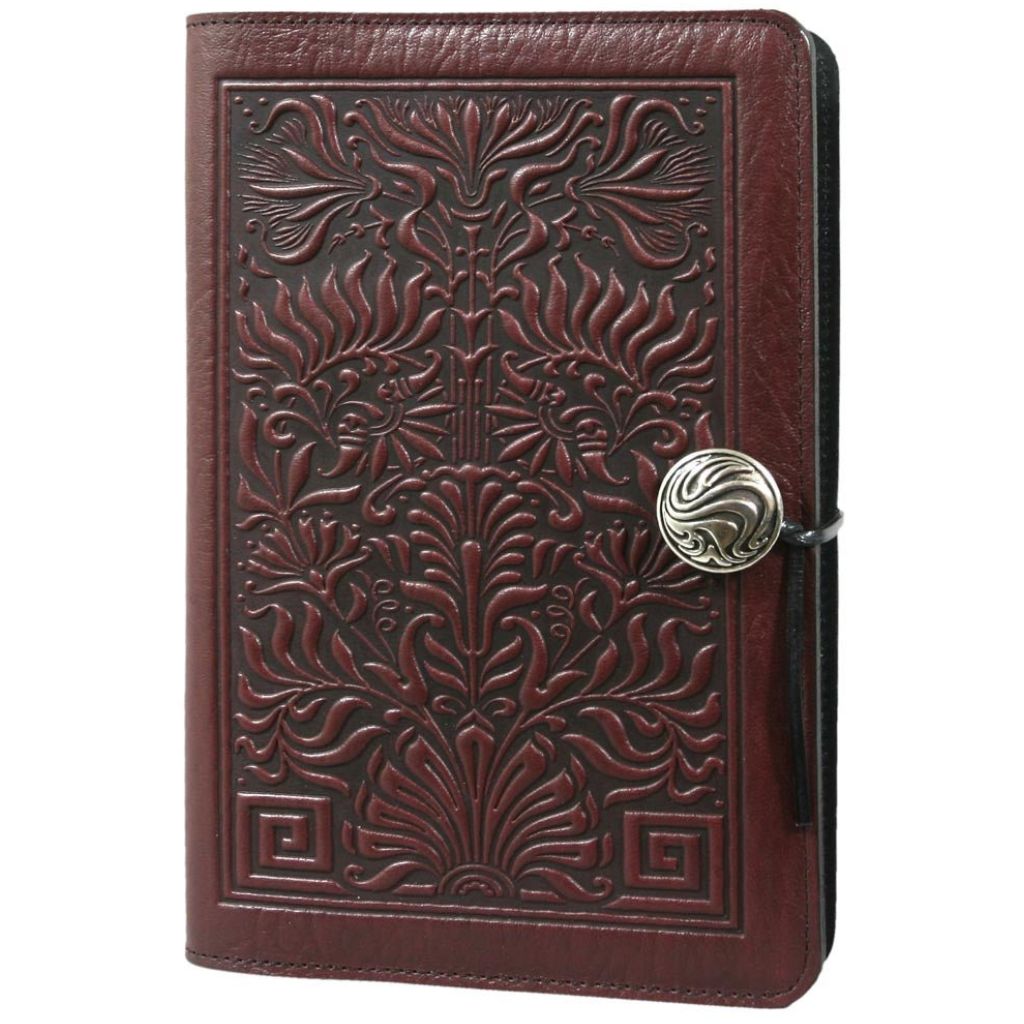 Oberon Design Leather Refillable Journal Cover, Thistle