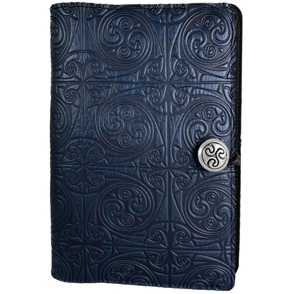 Leather Refillable Journal, Triskelion Knot