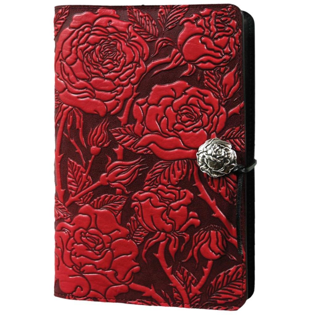 Leather Refillable Journal, Wild Rose