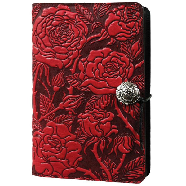 Leather Refillable Journal, Wild Rose, 2 sizes, 3 Colors