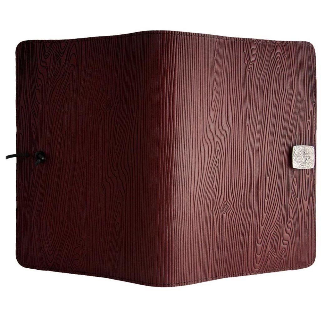 Leather Refillable Journal Notebook, Woodgrain