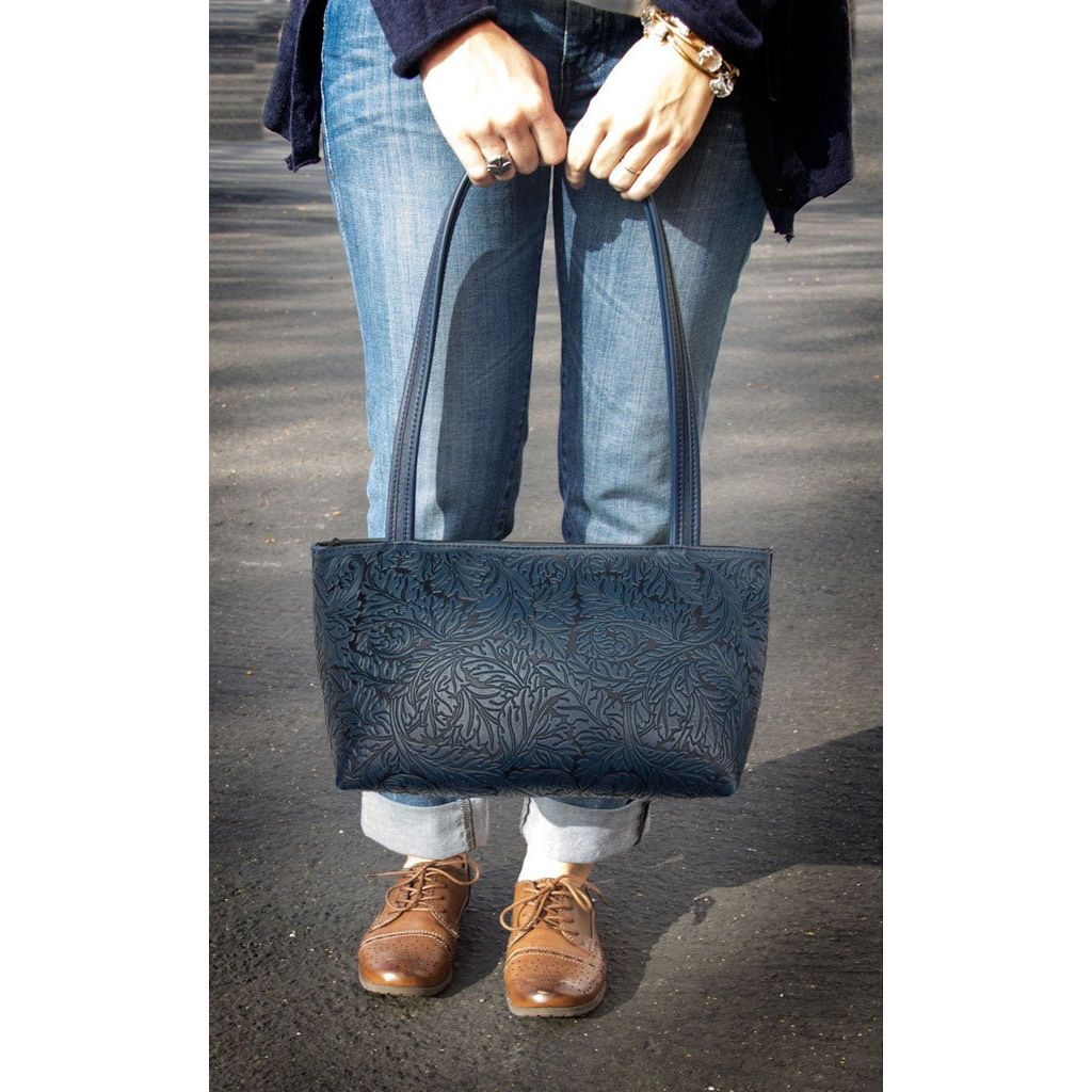 Oberon Design Leather Women&#39;s Handbag, Acanthus Streamline, Model