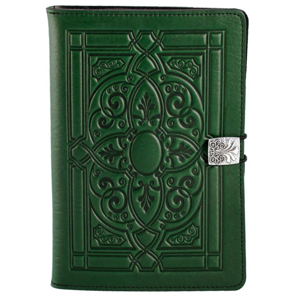Oberon Design Leather iPad Mini Cover, Case, Florentine, Green