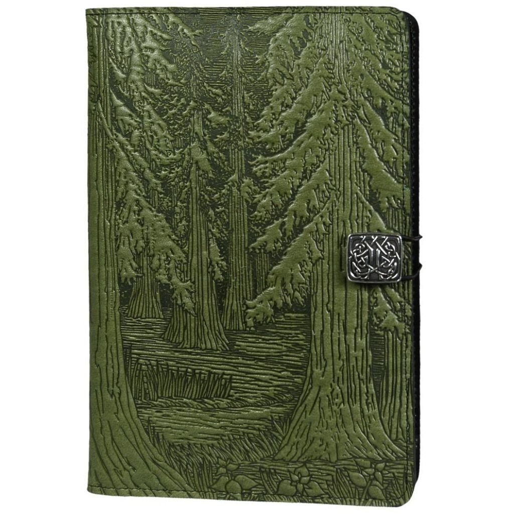Oberon Design Leather iPad Mini Cover, Case, Forest, Fern