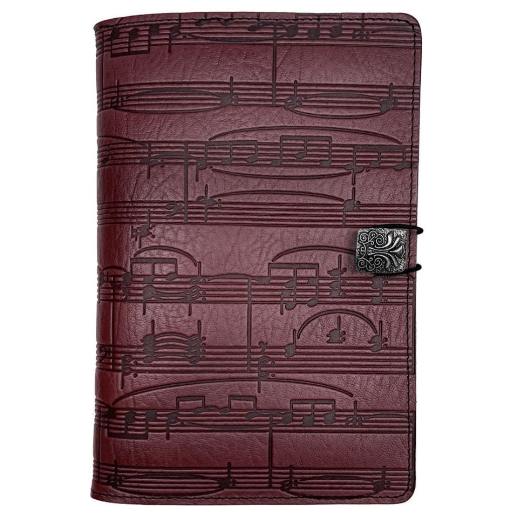 Leather iPad Mini Cover, Sheet Music, Wine