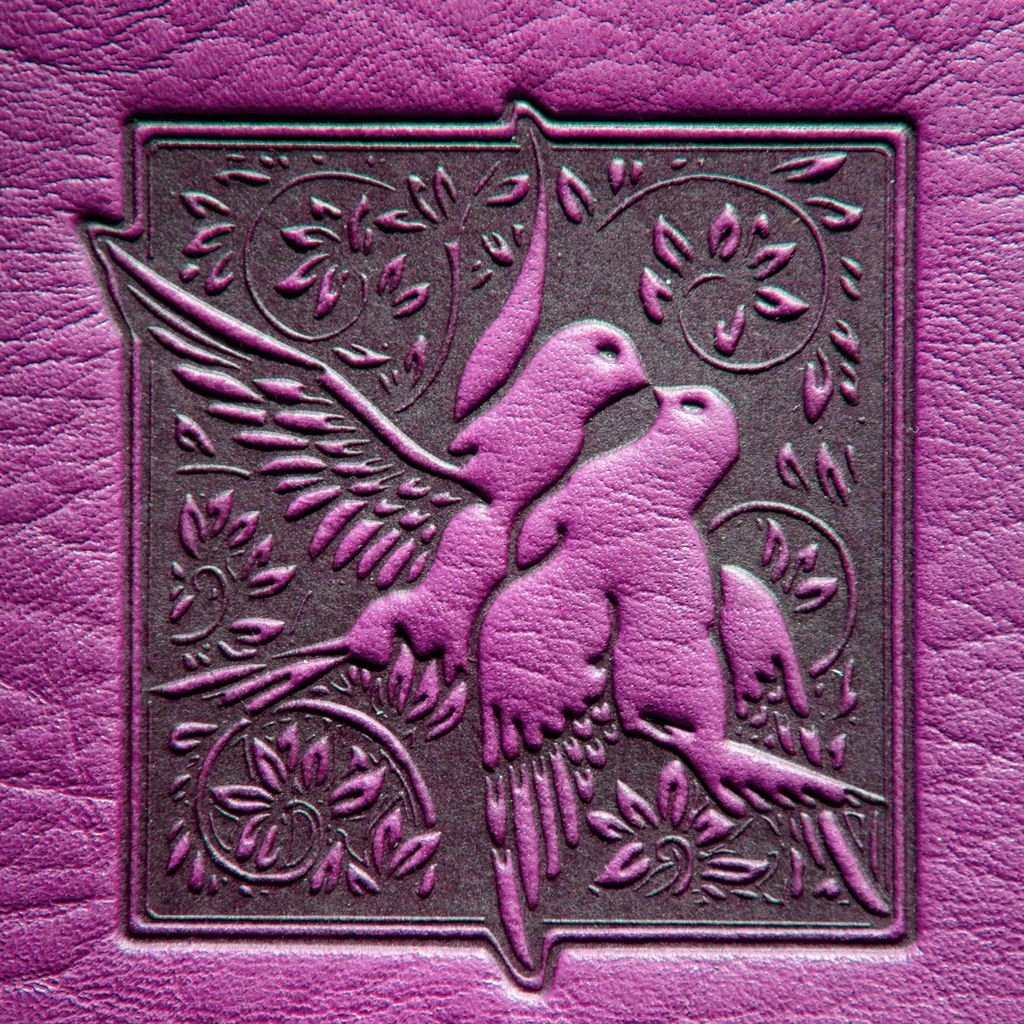 Love Birds Leather Refillable Journal Notebook