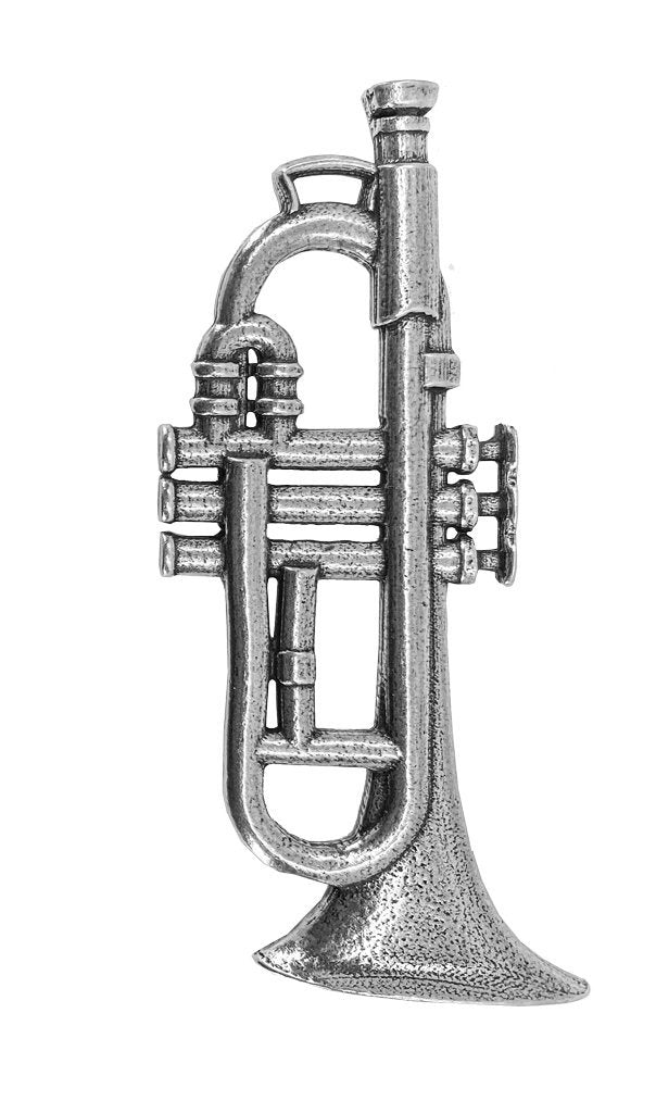 Oberon Design Holiday Ornament, Christmas Trumpet