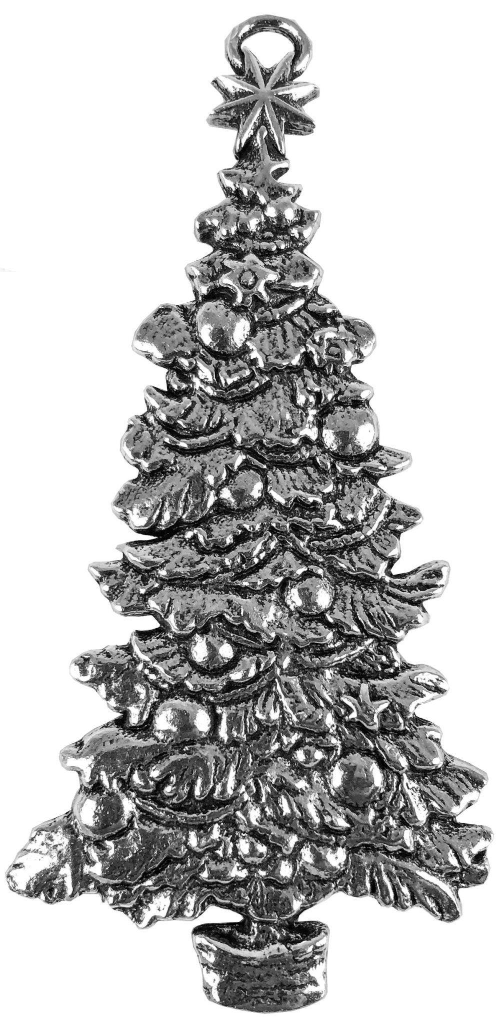 Oberon Design Christmas Tree Metal Collectable Holiday Ornament - Hand Made in The USA