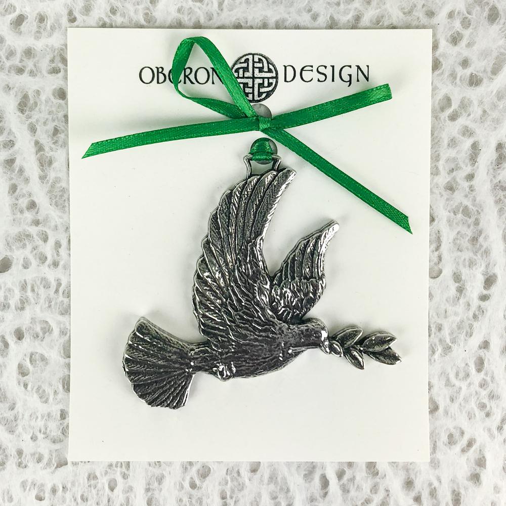 Oberon Design Peace Dove Metal Collectable Christmas Tree Ornament - Hand Made in The USA …