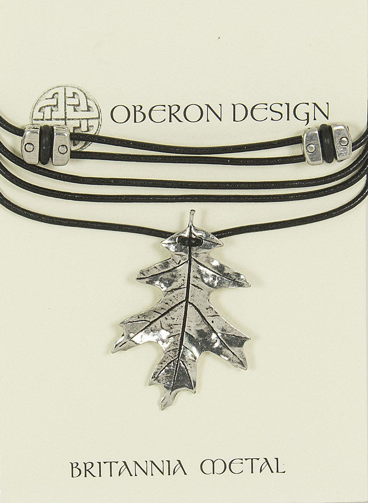 Necklace, Oak Leaf