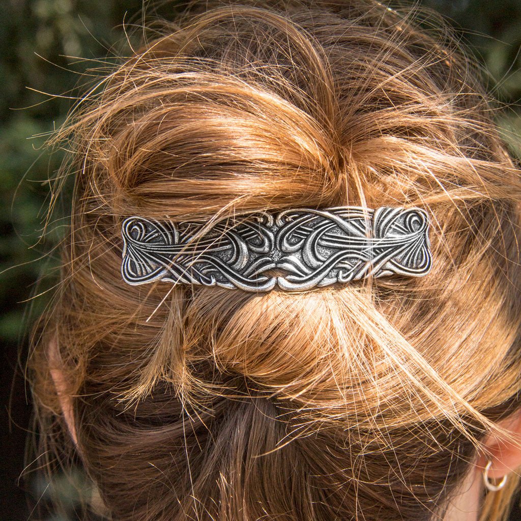 Oberon Design Hair Clip, Barrette, Hair Accessory, Celtic Braid, 80mm