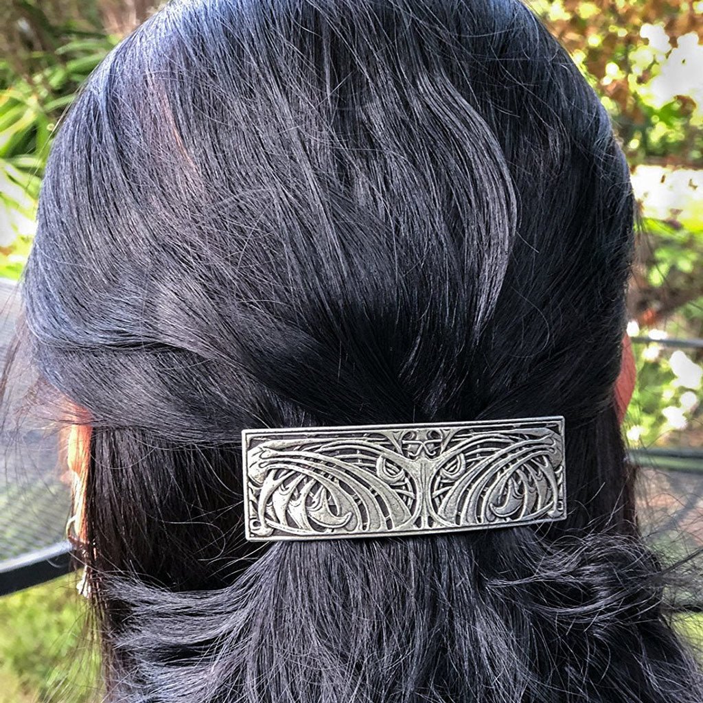 Oberon Design Hair Clip, Barrette, Hair Accessory, Art Nouveau Weave,Model 2