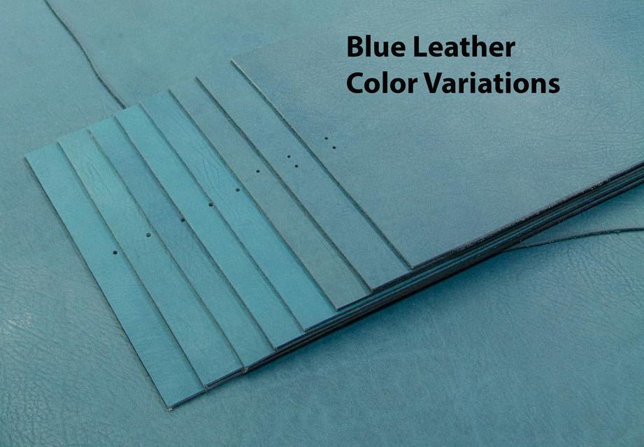 Oberon Design Blue Leather Colors Variations