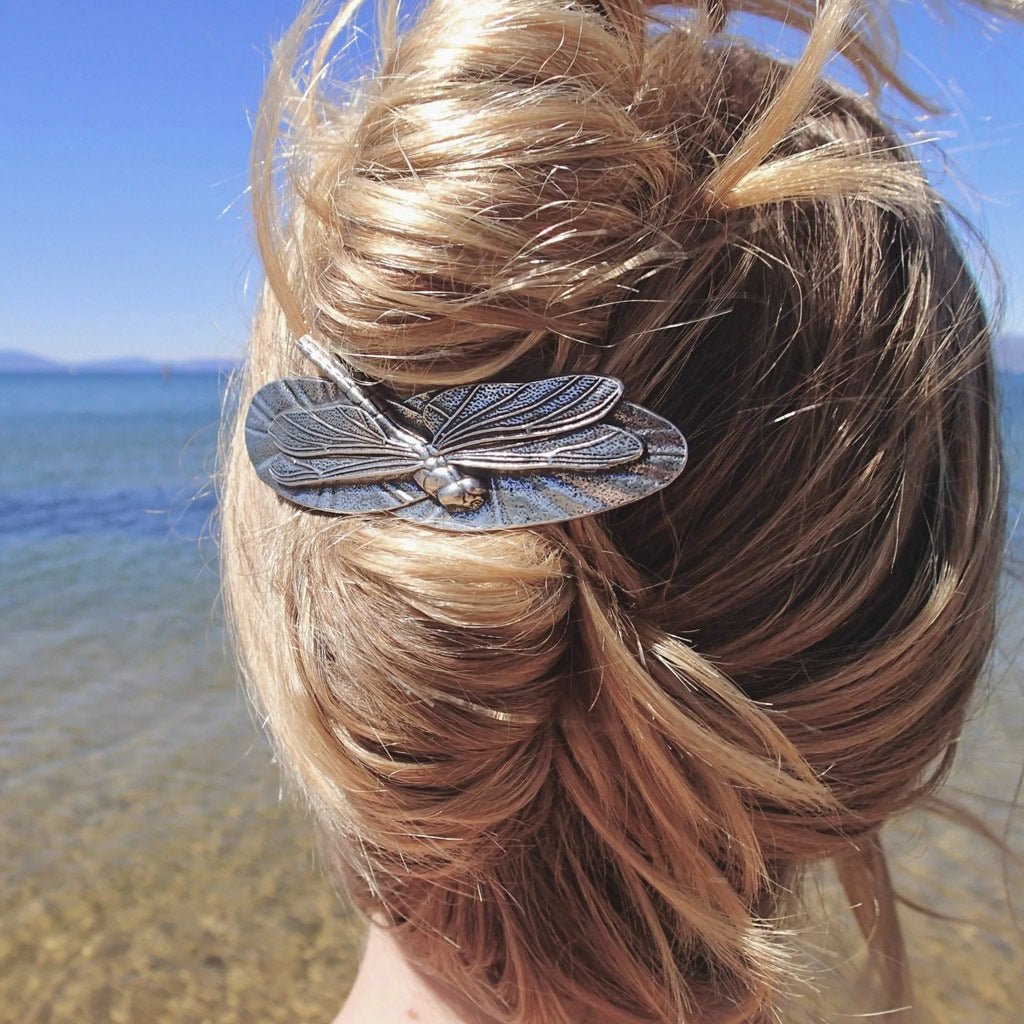 Oberon Design Dragonfly Jewelry Set, Hair Clip 