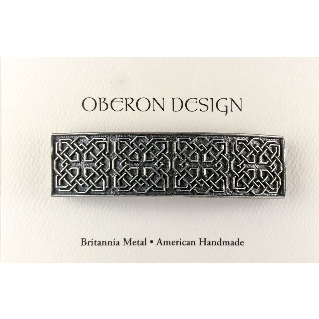 Oberon Design Hair Clip, Barrette, Hair Accessory, Harmony Knot, Card