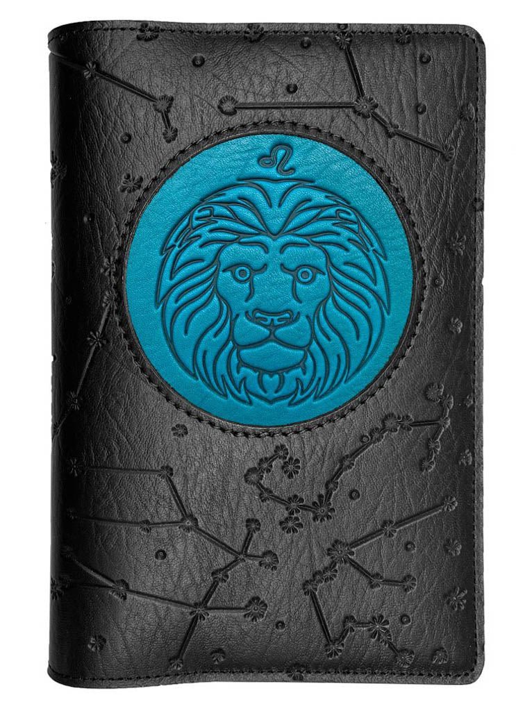 Oberon Design Zodiac Icon Journal Constellations, Leo, Blue & Black