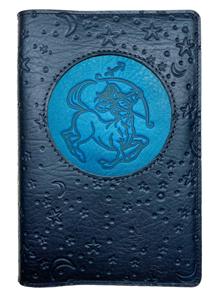 Oberon Design Zodiac Icon Journal Moon &amp; Stars, Saggitarius, Blue &amp; Navy