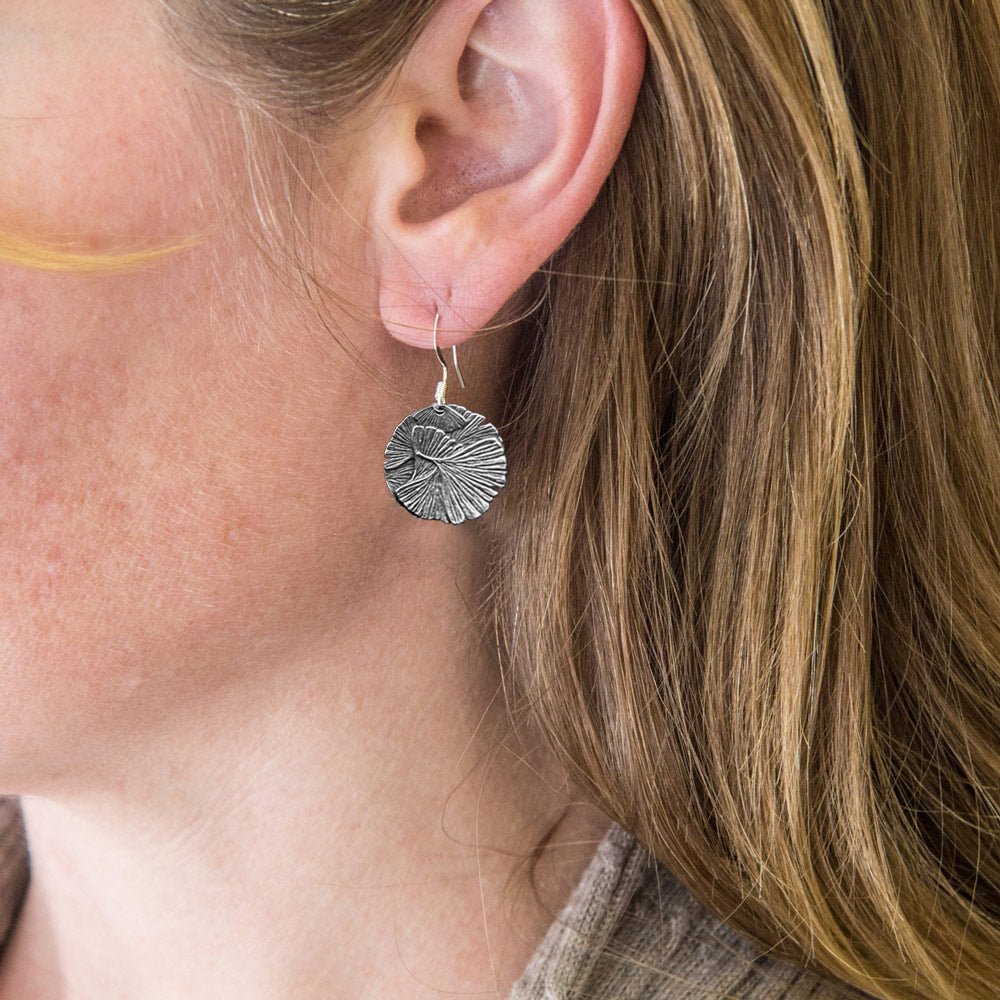 Oberon Design Ginkgo Leaf Jewelry Set, Earrings
